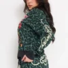 Anchor Rose Relaxed Zip Front Hoodie Anchor Rose Relaxed Zip Front Hoodie