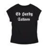 Black Rose Rhinestone Cap Sleeve Tee Black Rose Rhinestone Cap Sleeve Tee