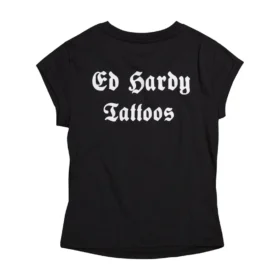 Black Rose Rhinestone Cap Sleeve Tee