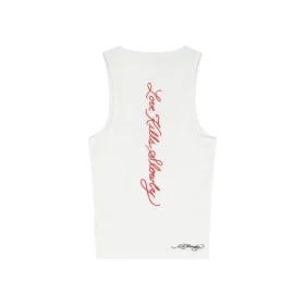 Cross Heart Rhinestone Tank Top