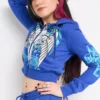 Cross Wings Zip Front Hoodie Cross Wings Zip Front Hoodie