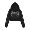 Crosses Zip Front Rhinestone Hoodie Crosses Zip Front Rhinestone Hoodie