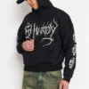 Cyber Crosses Puff Print Boxy Hoodie Cyber Crosses Puff Print Boxy Hoodie