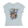 Dagger Heart Cap Sleeve Fitted Tee Dagger Heart Cap Sleeve Fitted Tee