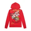 Dagger Roses Long Fleece Hoodie Dagger Roses Long Fleece Hoodie