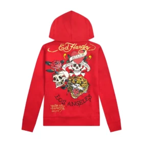 Dagger Roses Long Fleece Hoodie