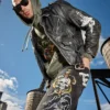 Dagger Skull Slim Taper Jean