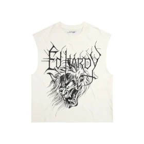 Demon Head Rhinestone Boxy Cropped Tee