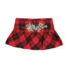 Dragon Plaid Flare Miniskirt Dragon Plaid Flare Miniskirt