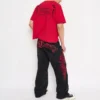 Dragons Baggy Embroidered Wide Leg Jeans Dragons Baggy Embroidered Wide Leg Jeans