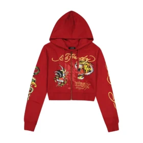 Eagle Tiger Zip Front Hoodie