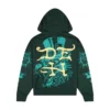 Fire Panther Rhinestone Boxy Fleece Hoodie Fire Panther Rhinestone Boxy Fleece Hoodie