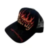 Flame Logo Rhinestone Trucker Hat Flame Logo Rhinestone Trucker Hat