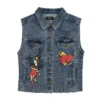 Heart Cross Trucker Denim Vest Heart Cross Trucker Denim Vest