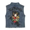 Heart Cross Trucker Denim Vest Heart Cross Trucker Denim Vest