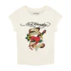 Heart Sword Rhinestone Cap Sleeve Tee Heart Sword Rhinestone Cap Sleeve Tee
