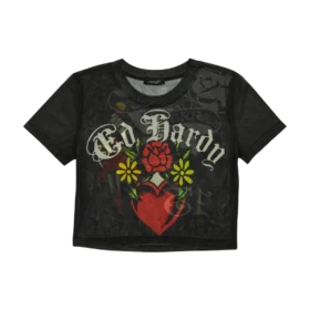 Heart Tiger Power Mesh Baby Tee