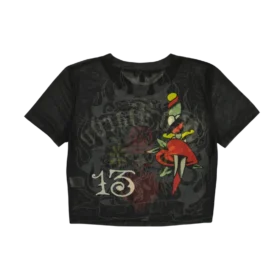 Heart Tiger Power Mesh Baby Tee