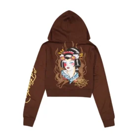 Koi Fish Y2K Zip Front Hoodie