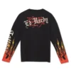 Limited Edition Rhinestone Fire Tiger Ls Tee Limited Edition Rhinestone Fire Tiger Ls Tee