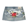 LKS Skull Denim Mini Skirt LKS Skull Denim Mini Skirt