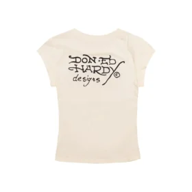 LKS Skull Rhinestone Cap Sleeve Tee