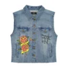 LKS Skull Trucker Denim Vest LKS Skull Trucker Denim Vest