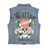 LKS Skull Trucker Denim Vest LKS Skull Trucker Denim Vest