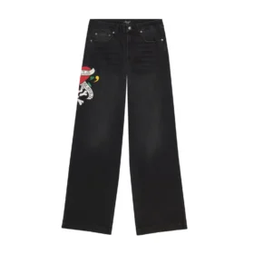LKS Skull Wide Leg Jean