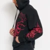 Mary Dragons Rhinestone Boxy Zip Hoodie