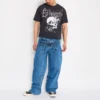 Panteras Embroidered Baggy Wide Leg Jeans Panteras Embroidered Baggy Wide Leg Jeans