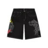 Panther Heart Denim Shorts