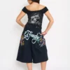 Panther Long Denim Shorts
