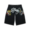 Panther Long Denim Shorts