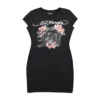Panther Roses Short Sleeve Tee Dress Panther Roses Short Sleeve Tee Dress