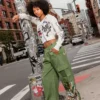 Peacock Poplin Cargo Pants Peacock Poplin Cargo Pants