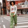 Peacock Poplin Cargo Pants Peacock Poplin Cargo Pants