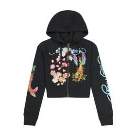 Phoenix Cropped Hoodie – Black Phoenix Cropped Hoodie – Black
