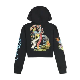 Phoenix Cropped Hoodie – Black Phoenix Cropped Hoodie – Black