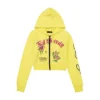 Phoenix Cropped Hoodie – Lemon Phoenix Cropped Hoodie – Lemon