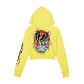Phoenix Cropped Hoodie – Lemon