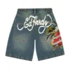 Pierced Eagle Denim Jort Pierced Eagle Denim Jort