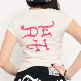 Pink Flame Skull Cap Sleeve