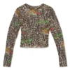 Power Mesh Tiger Leopard L/S