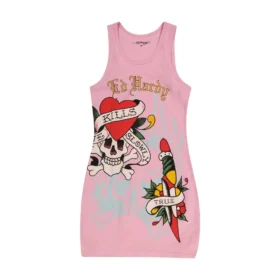 Retro Flash Rib Tank Dress