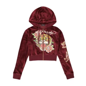 Retro Tiger Y2K Velour Hoodie Retro Tiger Y2K Velour Hoodie