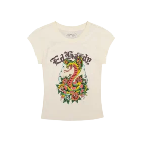 Rose Cobra Cap Sleeve Tee