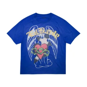 Sacred Heart Boxy Tee – Vintage Cobalt