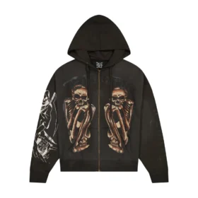 Skeles Boxy Zip Hoodie – Sunfade Grey