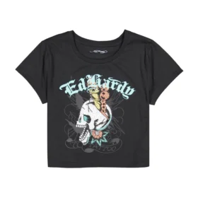 Skull Butterfly Baby Tee